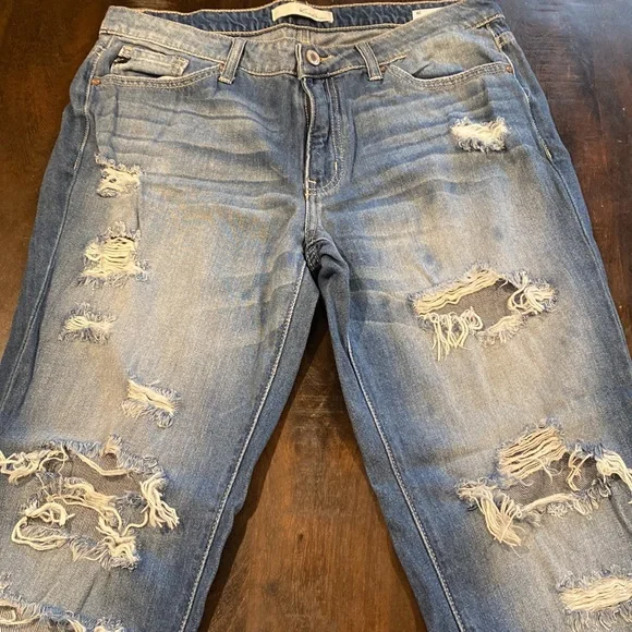 Kancan boyfriend heavy distressed jeans - Picture 5 of 5